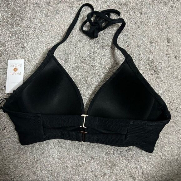 Shade & Shore Lightly Lined Wrap Front Ribbed Bikini Top - Picture 3 of 9